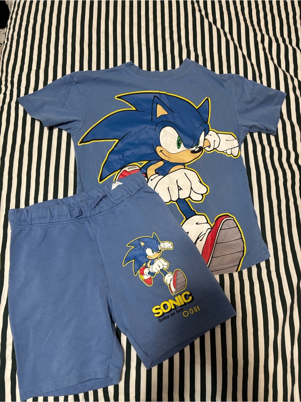 H&M Blue Sonic Graphic Kids Set